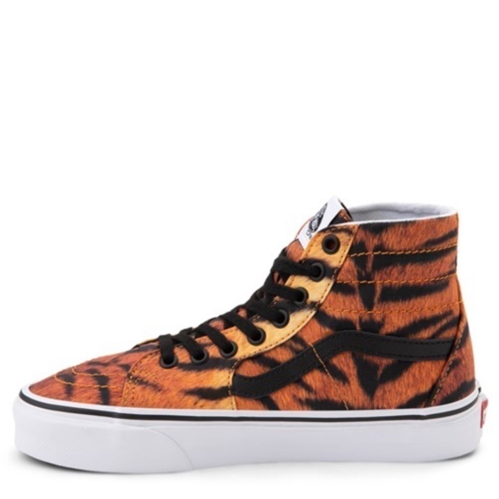 NWT Vans SK8 Hi Tapered Skate Shoes Tiger Animal Print - Picture 4 of 7
